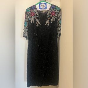 Women’s Black Beaded Dress